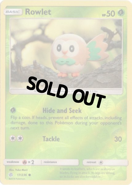 画像1: モクロー　海外版 英語版　リバホロ　Rowlet - 17/236 - (1)