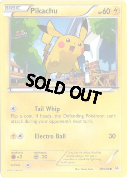 ピカチュウ 海外版 英語版 Pikachu - 20/108 -【Card Chicken】