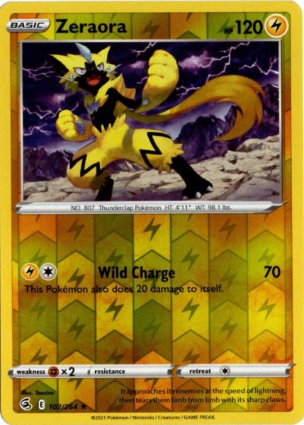 画像1: ゼラオラ　海外版 英語版　リバホロ　Zeraora - 102/264 - (1)