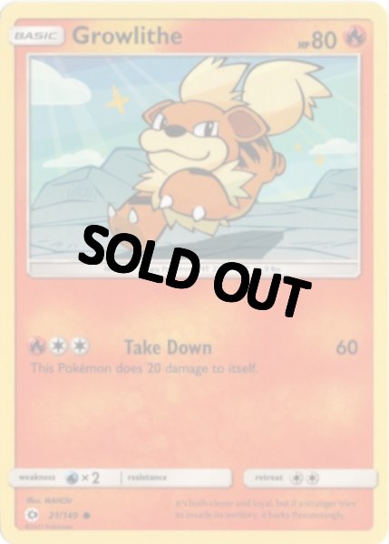 画像1: ガーディ　海外版 英語版　Growlithe - 21/149 - (1)