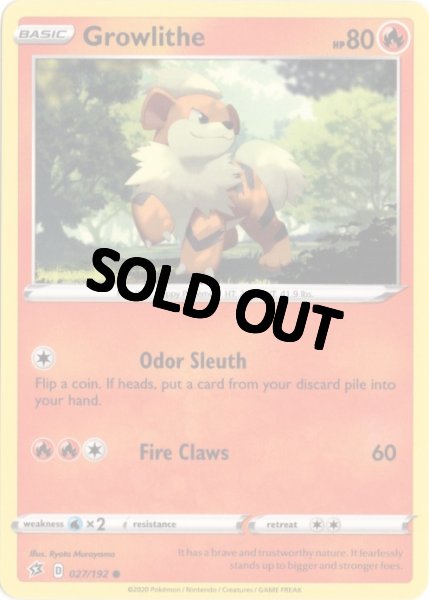 画像1: ガーディ　海外版 英語版　Growlithe - 027/192 - (1)