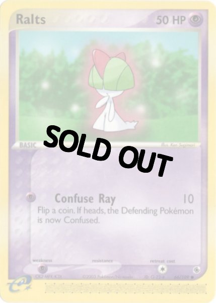 画像1: ラルトス　海外版 英語版　カードe　Ralts - 66/109 - (1)