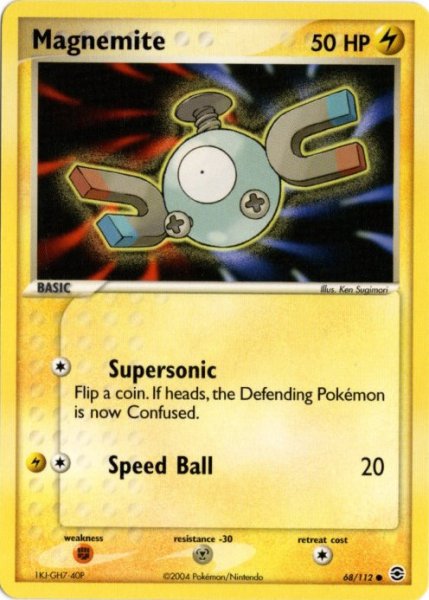 画像1: コイル　海外版 英語版　Magnemite - 68/112 - (1)