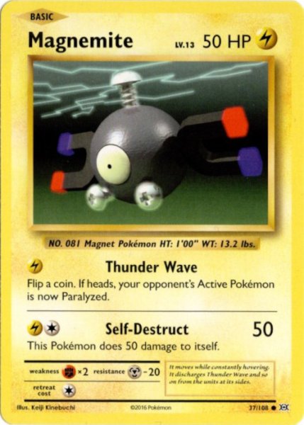 コイル 海外版 英語版 Magnemite - 37/108 -【Card Chicken】