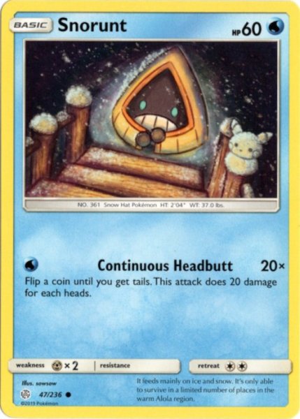 画像1: ユキワラシ　海外版 英語版　Snorunt - 47/236 - (1)