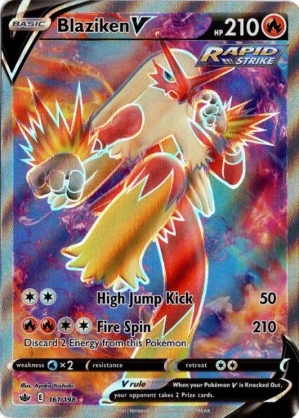 画像1: バシャーモV　SR　海外版 英語版　Blaziken V - 161/198 - (1)