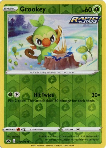画像1: サルノリ　海外版 英語版　リバホロ　Grookey - 016/198 - (1)