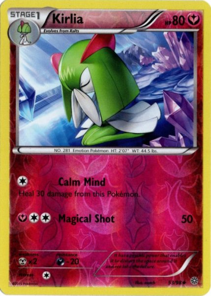 画像1: キルリア　海外版 英語版　リバホロ　Kirlia - 53/98 - (1)