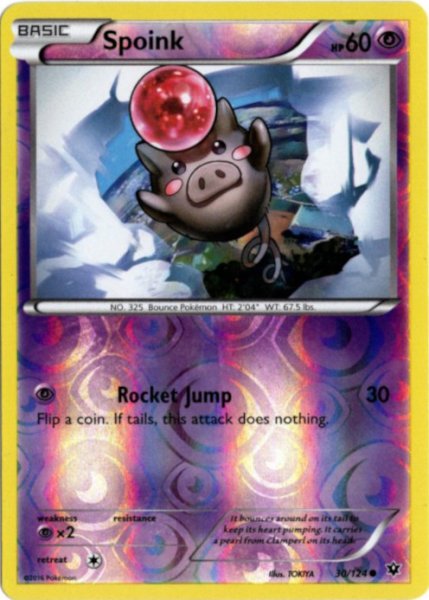 画像1: バネブー　海外版 英語版　リバホロ　Spoink - 30/124 - (1)