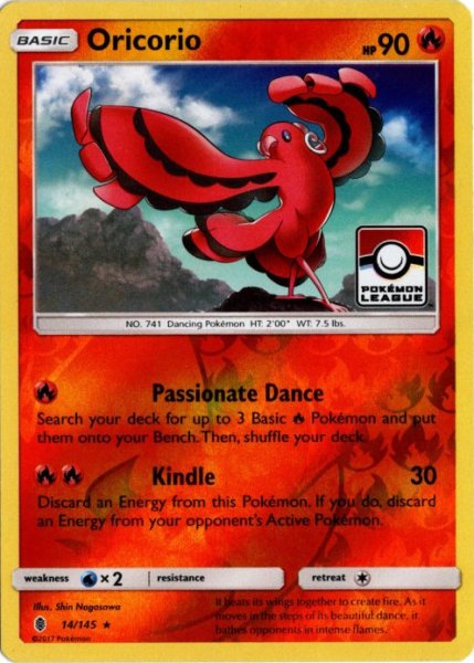 画像1: オドリドリ　海外版 英語版　リーグプロモ　Oricorio - 14/145 - (1)