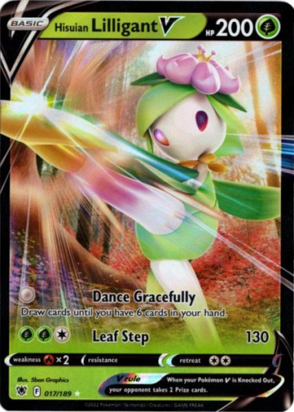 画像1: ヒスイドレディアV　海外版 英語版　Hisuian Lilligant V - 017/189 - (1)