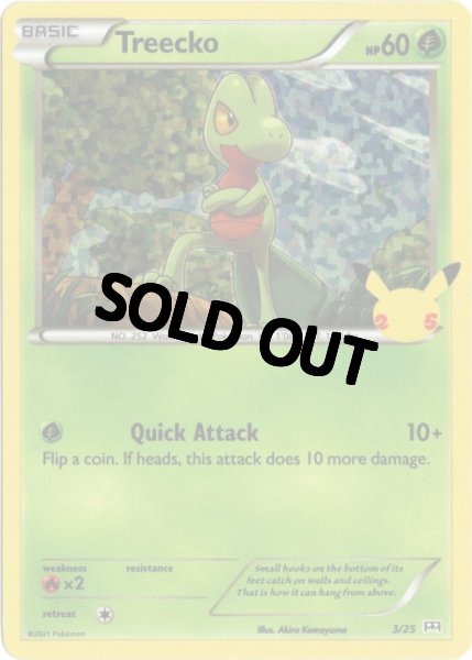画像1: キモリ　海外版 英語版　25th プロモ　Treecko - 3/25 - (1)
