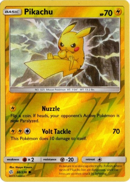 画像1: ピカチュウ　海外版 英語版　リバホロ　Pikachu - 66/236 - (1)