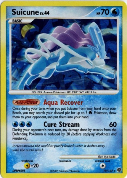画像1: スイクン　海外版 英語版　アイスホロ　Suicune - 19/132 - (1)