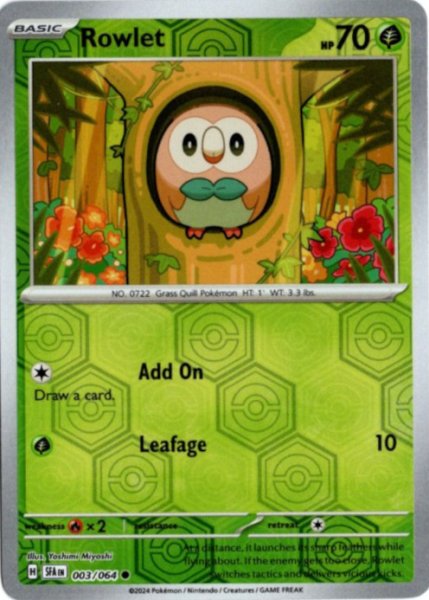 画像1: モクロー　海外版 英語版　リバホロ　Rowlet - 003/064 - (1)