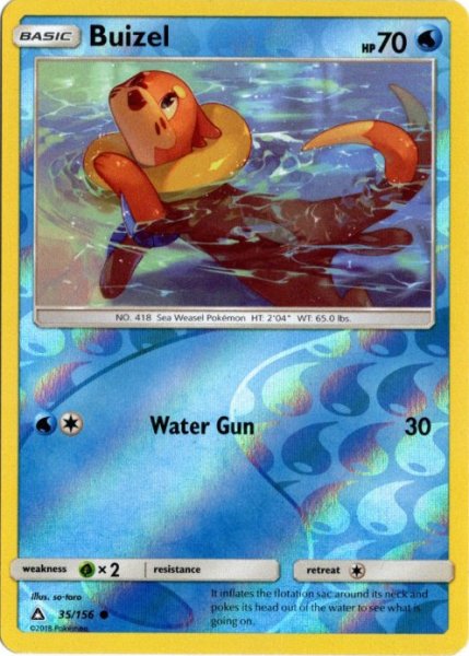 画像1: ブイゼル　海外版 英語版　リバホロ　Buizel - 35/156 - (1)