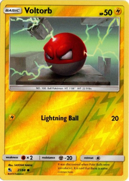 画像1: ビリリダマ　海外版 英語版　リバホロ　Voltorb - 21/68 - (1)