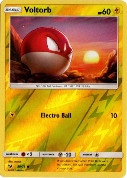 画像1: ビリリダマ　海外版 英語版　リバホロ　Voltorb - 30/73 - (1)