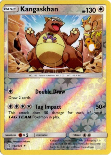 画像1: ガルーラ　海外版 英語版　リバホロ　Kangaskhan - 163/236 - (1)