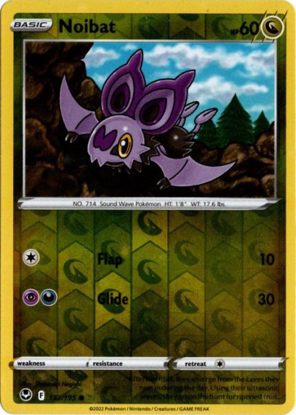 画像1: オンバット　海外版 英語版　リバホロ　Noibat - 132/195 - (1)
