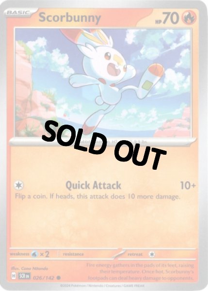 ヒバニー 海外版 英語版 Scorbunny - 026/142 -【Card Chicken】