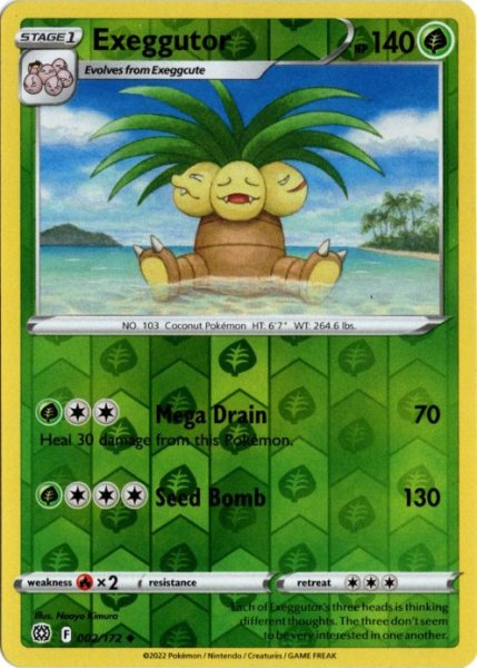 画像1: ナッシー　海外版 英語版　リバホロ　Exeggutor - 002/172 - (1)