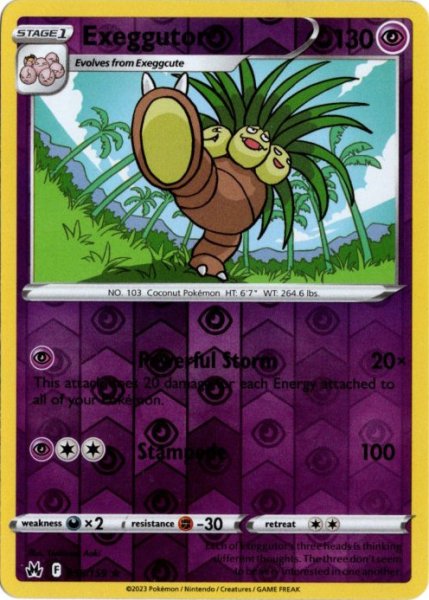 画像1: ナッシー　海外版 英語版　リバホロ　Exeggutor - 058/159 - (1)