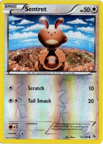 画像1: オタチ　海外版 英語版　リバホロ　Sentret - 81/106 - (1)