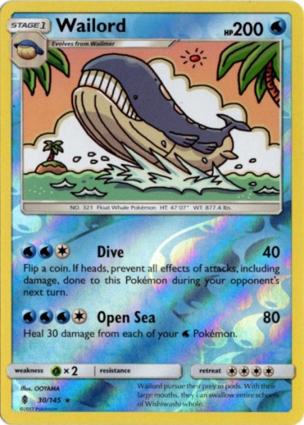 画像1: ホエルオー　海外版 英語版　リバホロ　Wailord - 30/145 - (1)