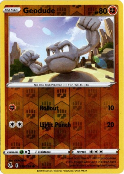 画像1: イシツブテ　海外版 英語版　リバホロ　Geodude - 135/264 - (1)
