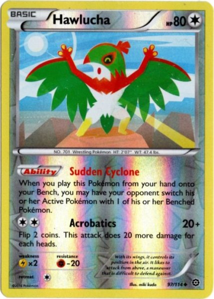 画像1: ルチャブル　海外版 英語版　リバホロ　Hawlucha - 97/114 - (1)