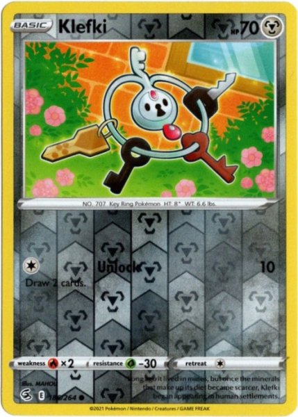 画像1: クレッフィ　海外版 英語版　リバホロ　Klefki - 186/264 - (1)