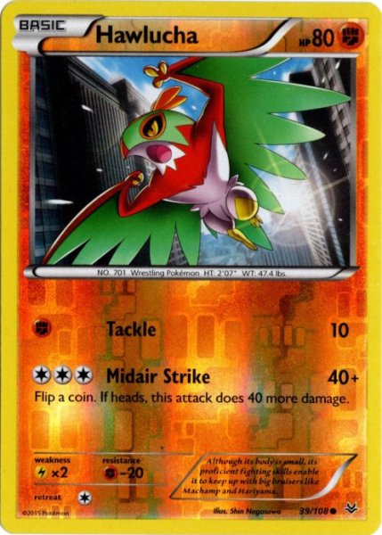 画像1: ルチャブル　海外版 英語版　リバホロ　Hawlucha - 39/108 - (1)