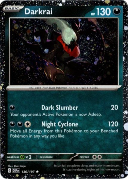 画像1: ダークライ　海外版 英語版　ホロ プロモ　Darkrai - 136/197 - (1)