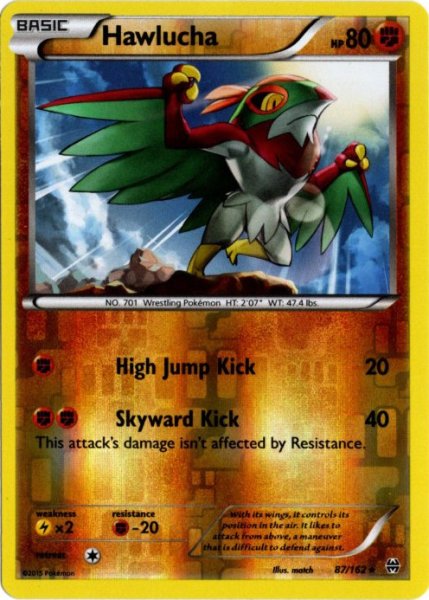 画像1: ルチャブル　海外版 英語版　リバホロ　Hawlucha - 87/162 - (1)