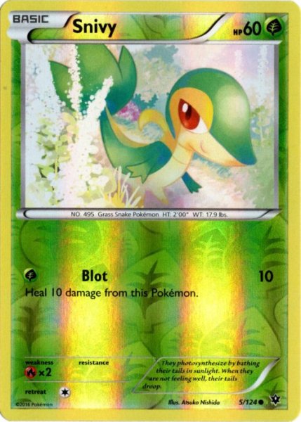 画像1: ツタージャ　海外版 英語版　リバホロ　Snivy - 5/124 - (1)