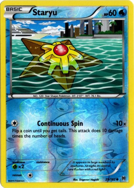 画像1: ヒトデマン　海外版 英語版　リバホロ　Staryu - 29/162 - (1)