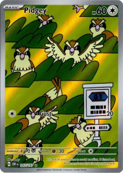 画像1: ポッポ　AR　海外版 英語版　Pidgey - 207/197 - (1)