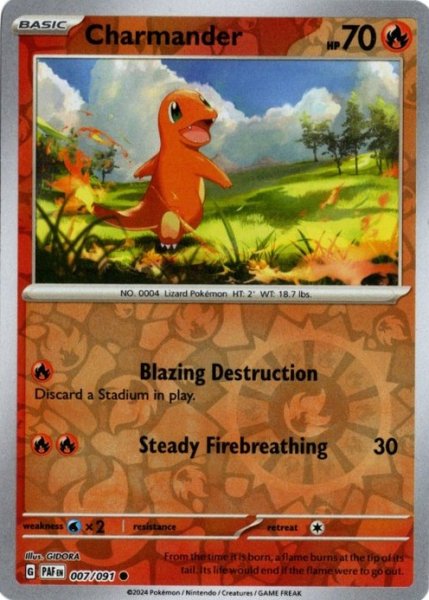 画像1: ヒトカゲ　海外版 英語版　リバホロ　Charmander - 007/091 - (1)