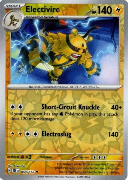 画像1: エレキブル　海外版 英語版　リバホロ　Electivire - 054/162 - (1)