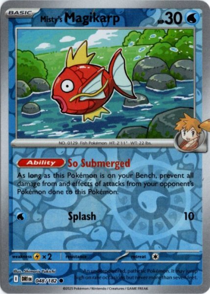 画像1: カスミのコイキング　海外版 英語版　リバホロ　Misty's Magikarp - 048/182 - (1)