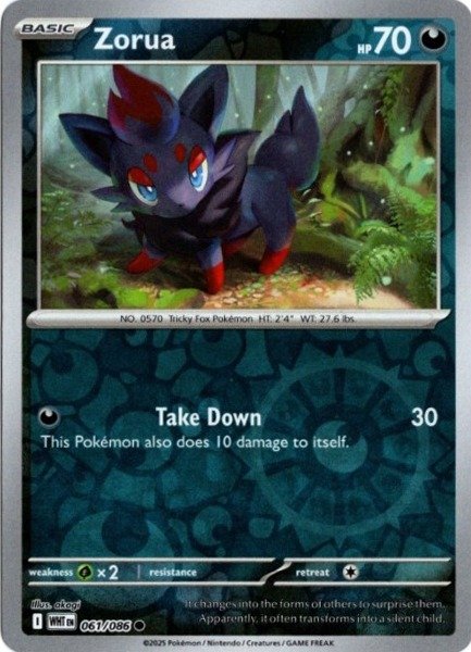画像1: ゾロア 海外版 英語版 リバホロ Zorua - 061/086 - (1)