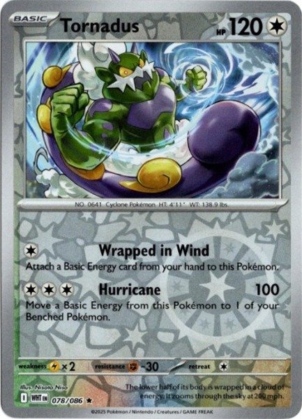 画像1: トルネロス 海外版 英語版 リバホロ Tornadus - 078/086 - (1)