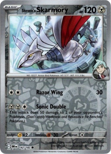 画像1: ダイゴのエアームド　海外版 英語版　リバホロ　Steven's Skarmory - 142/182 - (1)