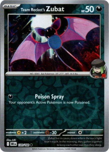 画像1: ロケット団のズバット　海外版 英語版　リバホロ　Team Rocket's Zubat - 120/182 - (1)