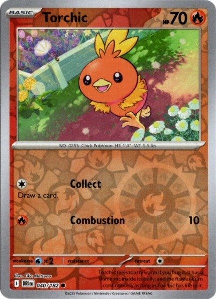 画像1: アチャモ　海外版 英語版　リバホロ　Torchic - 040/182 - (1)