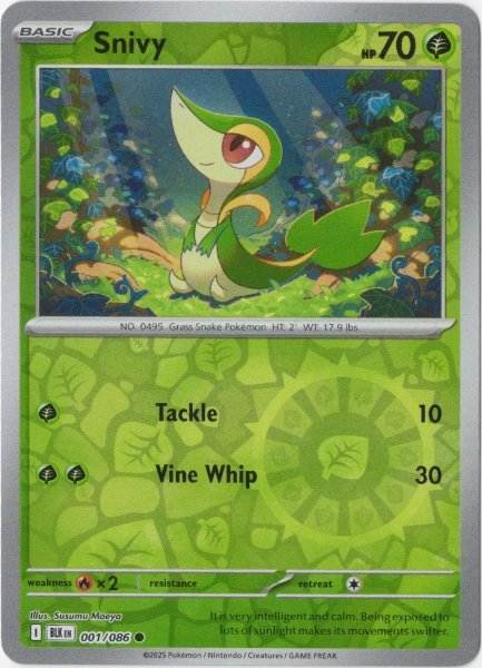 画像1: ツタージャ 海外版 英語版 リバホロ Snivy - 001/086 - (1)