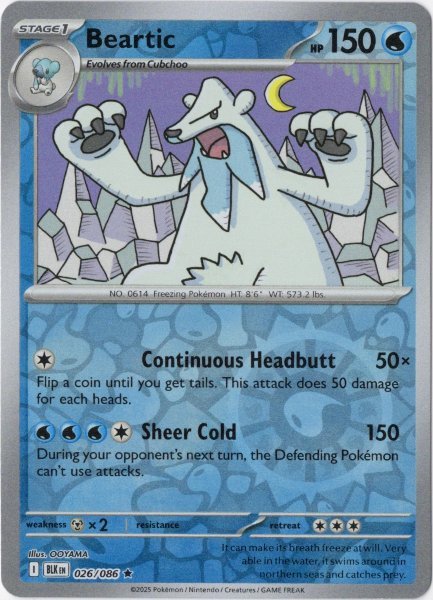 画像1: ツンベアー　海外版 英語版　リバホロ　Beartic - 026/086 - (1)