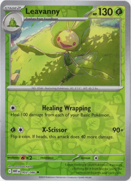 画像1: ハハコモリ　海外版 英語版　リバホロ　Leavanny - 003/086 - (1)