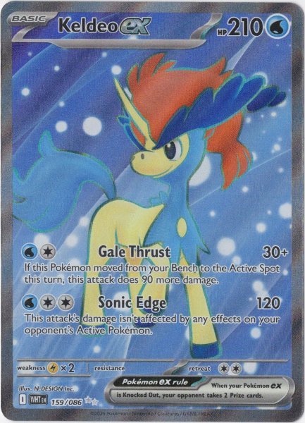 画像1: ケルディオex　SR　海外版 英語版　Keldeo ex - 159/086 - (1)